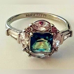 Bomb Party Ring- Majestic Gems. Purple Rainbow Topaz